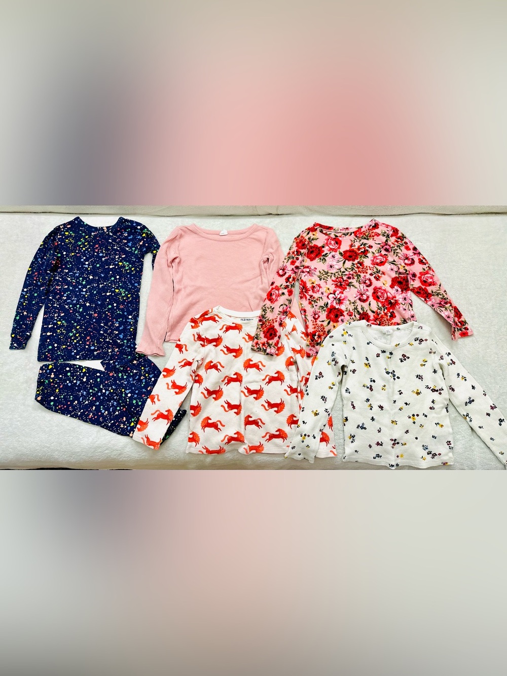 Lot Girls Cute Pajamas Size 5 Years Gap Cotton Excellent Condition